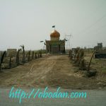 نمای خارجی قدمگاه امام رضا(ع) در شهر آبادان